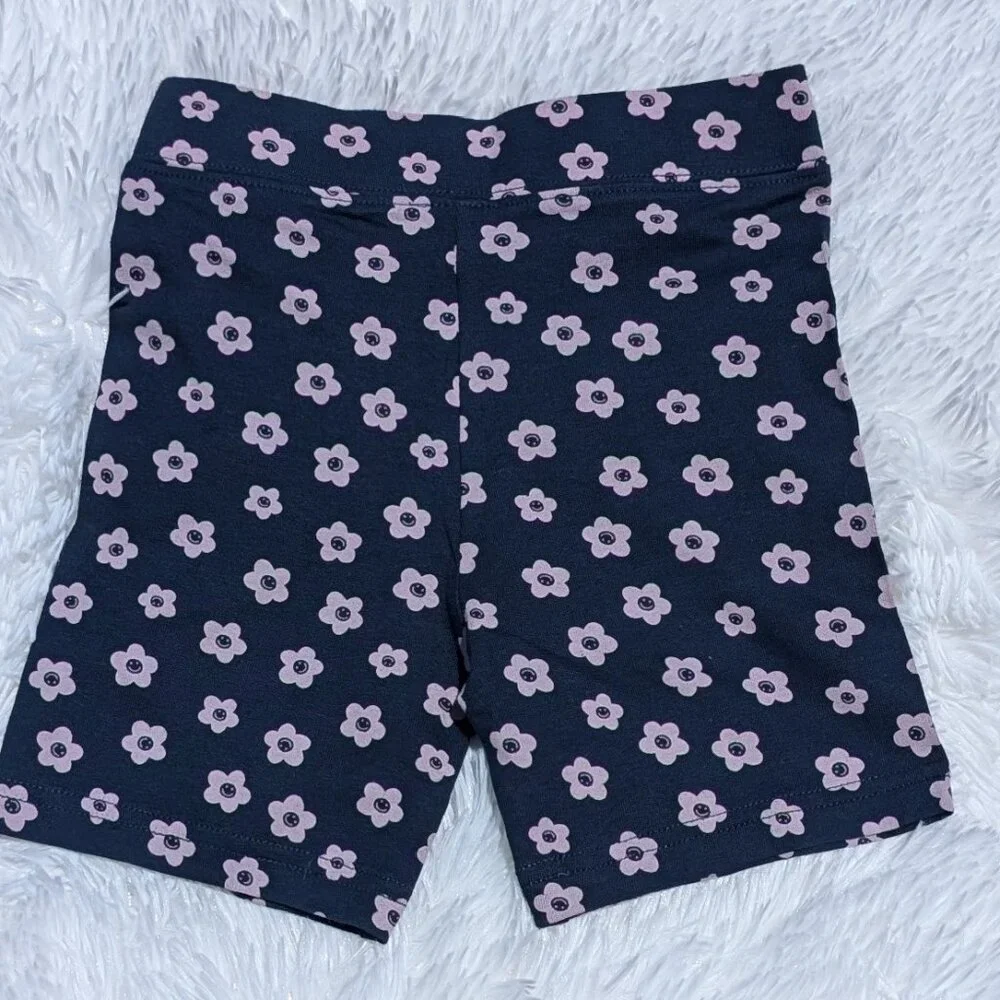 Little Trends Girls Whimsical Shorts for Bright Young Minds NWT Navy Blue floral